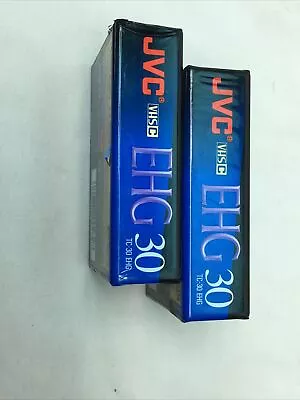 2 Sealed JVC VHS-C High Energy EHG 30 Pro HiFi 90 Min TC-30 Compact Tapes • $14.95
