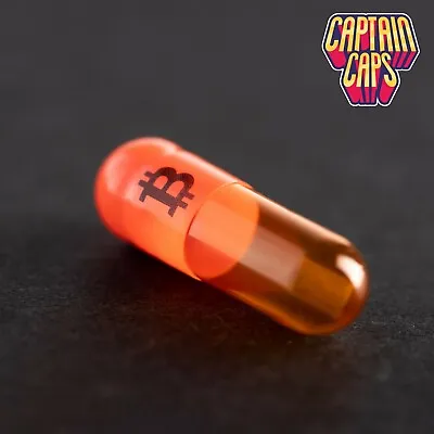 300 X Empty Gelatin Capsules Size 0 Joined - BTC Logo • $30