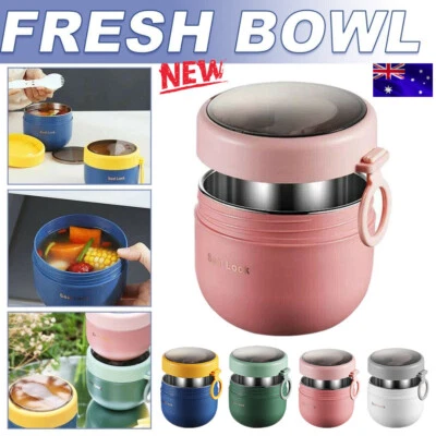$15.88 • Buy 600ml Lunch Box Thermos Food Flask Stainless Steel Insulated Jar Container 2022