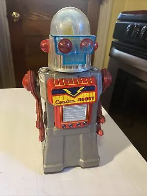 Vintage 1960's Yonezawa Battery Operated Cragstan Mr Robot LIGHTS UP & WORKS • $650