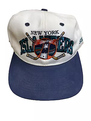 Vintage Rare New York Islanders Ccm 90s Fisherman Snapback Block Hat Cap • $135