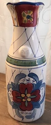 HD Designs Carafe / Pitcher Talavera Style Floral 11” Tall • $32.99