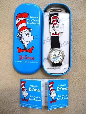 Vintage 1997 Dr Seuss Tick Tocking Time Tickers Watch In Case / NEW • $19.99