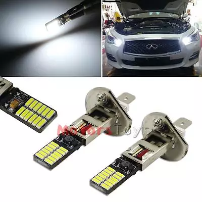 2x Xenon White H1 6500K HID Fog Driving Lamps DRL Replacement Bulbs • $9.66