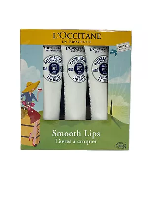 *L'occitane Smooth Lips Shea Butter Ultra Rich(3x 0.4oz/12ml)New As Seen In Pics • $27.99