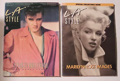 L.A. Style Magazine Set Feb 1988 1989 Elvis Presley Marilyn Monroe • $101.50