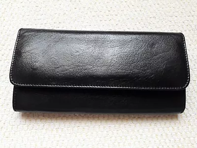 Moroccan Money Black Purse Leather Cards Wallet Handmade Genuine Women Handbags • $30