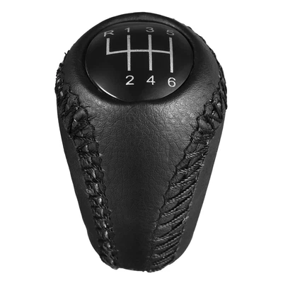 $20.98 • Buy For MAZDA 3 BK BL 2006-2012 Manual Front Gear Shift Knob 6 Speed Leather Black