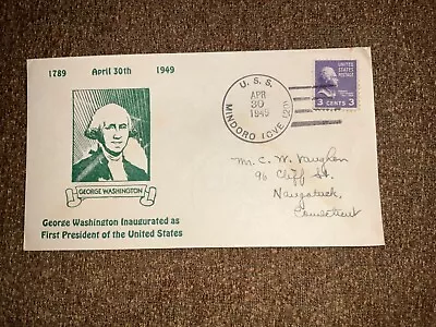 USS Mindoro (C-120)  Washington Inauguration 260th Anniversary  Naval Cover • $4.50