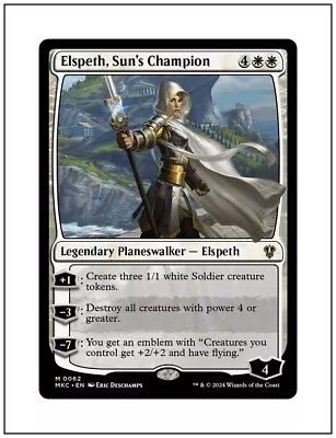 1x Elspeth Sun's Champion Murders At Karlov Manor Commander Magic MTG NM • $2.25