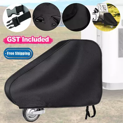 600D Heavyduty Caravan Drawbar Tow Hitch Cover Camper Trailer With Buckles Large • $23.68