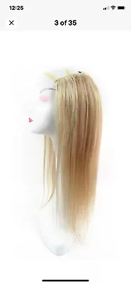 3/4 U Part Half Wig Real Human Hair Straight BrownBlonde Highlights Machine Weft • £99
