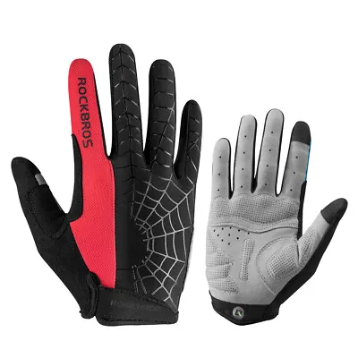 Mens Touch Screen Motorcycle Riding Full Finger Gloves Motorbike Moto Driving US • $14.99