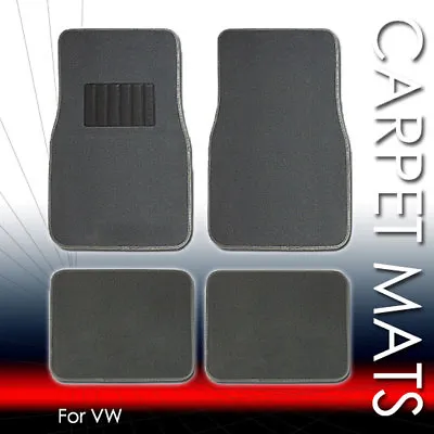 For VW New 4 PC Car Truck SUV Carpet Floor Mats Set With Driver Heel Pad  • $26.99