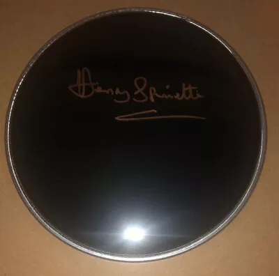 £59.99 • Buy Signed Henry Spinetti 8” Black Drum Head Rare Authentic Clapton Mccartney