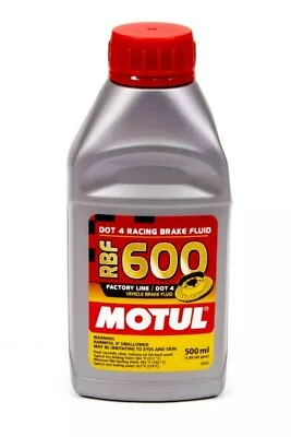 MOTUL USA RBF Brake Fluid 600 Degr Ee 1/2 Liter P/N - MTL100949 • $38.56