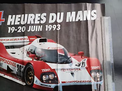 Original/Toyota/Le Mans/Poster/24 Hour/Car Race/1993/France • £16