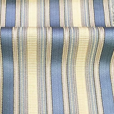 4 COLORS / MOZART Striped Jacquard Brocade Fabric • $39.99