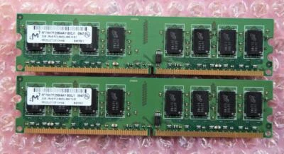 £8.99 • Buy 4GB 2x2GB Micron MT16HTF25664AY-800J1 DDR2-800MHz 240-Pin Non ECC Desktop RAM