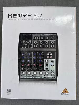 £45 • Buy Behringer 802 XENYX 8-Input 2-Bus Mixer Small Format Mixer