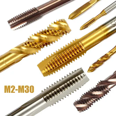 HSS Tap Set M2-M30 Taper Set Thread Tap Drill Bit Cutting Metal Screw Cobalt • £232.22