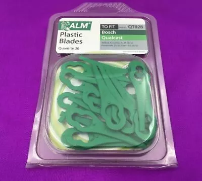 ALM Plastic Strimmer Blades Made To Fijat Bosch & Qualcast Lawnmower 20pk- QT028 • £4.20