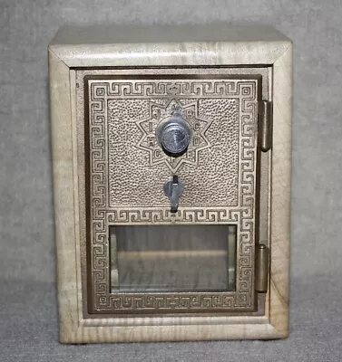 Antique USPS P O Post Office Box Door Bank With Combination • $44