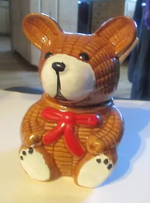 Vintage Tan Bear Honey Pot • $7