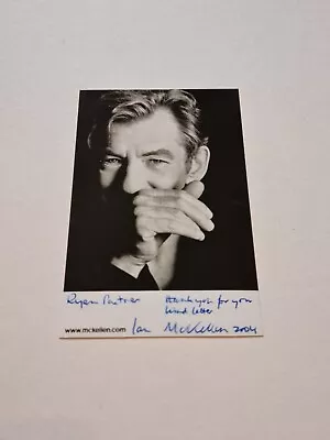 Ultra Rare Ian Mckellen Signed Photo 2004 Gandalf / Magneto • £125