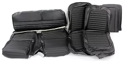 Mustang Seat Upholstery Standard Full Set Bucket Fastback 1966 Black • $985.49