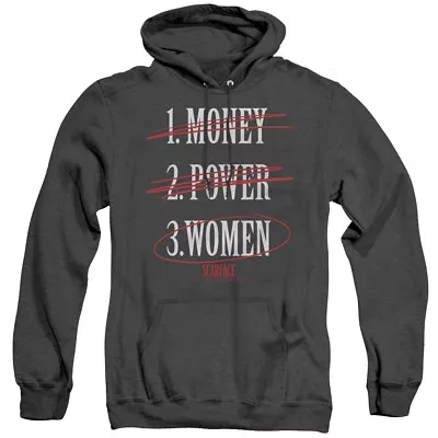 SCARFACE MONEY POWER WOMEN Licensed Hooded Sweatshirt Heather Hoodie SM-3XL • $53.95