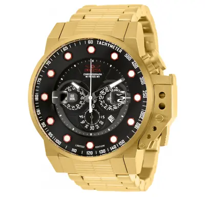 Invicta I-Force Bomber Limited Men's 50mm Gold Chronograph Watch 30639 Rare • $134.89