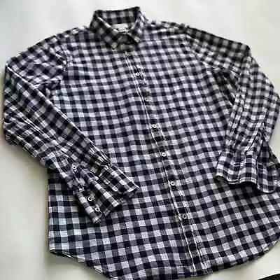 J.CREW Women's Shirt Plaid  Long Sleeve Blouse Size S White Blue • $24