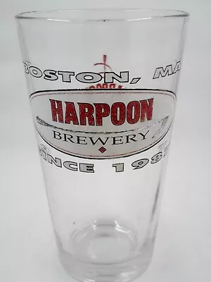 Harpoon Vintage Beer Pint Glass 10th Anniversary 1987 • $19.98