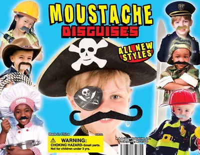 24 Stick On Moustaches Disguise Carnival Goody Bags Pinatas Party Mustache • $6.49