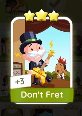 Monopoly Go! Don’t Fret - 3⭐️ - Set 8 - ⚡️FAST DELIVERY⚡️ • $1.50