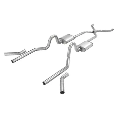 For Chevy Bel Air 55-57 Exhaust System Pypes 409 SS H-Bomb Crossmember-Back • $645.75