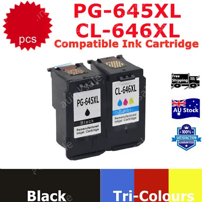 PG-645XL CL-646XL Remanufacture Ink Cartridge For Canon PIXMA TS3160 MG2460 2965 • $30
