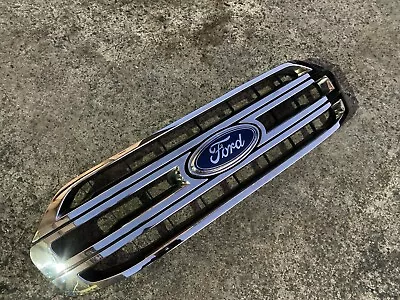 OEM 2015 - 19 Genuine Ford Everest Front Center Silver Grille Grill Badge Chrome • $249.95