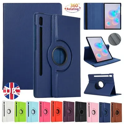 360 Rotate Leather Case Shockproof Cover For Samsung Galaxy Tab S9+ Ultra Tablet • £5.85
