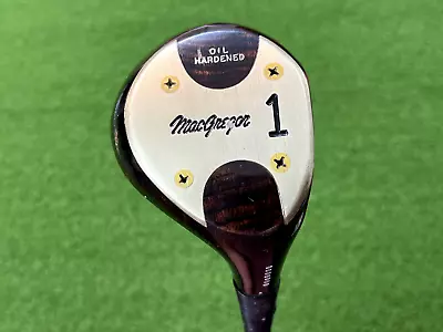 MACGREGOR DX TOURNEY Deep Face Persimmon DRIVER Right Steel Dynamic Regular Golf • $59.99
