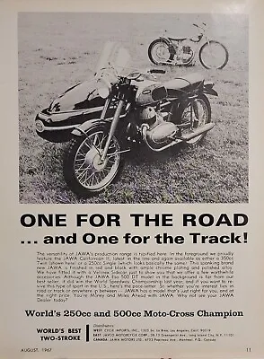 1967 Jawa Californian II 350 Twin Velorex Sidecar Motorcycle Print Ad  • $7.99