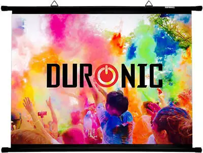 Duronic BPS100/43 Simple Bar Projector Screen 100  School Theatre Home Cinema 4K • £44.99