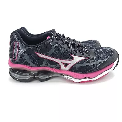 Mizuno Wave Creation 16 Women’s Size 8.5 J1GD150103 Black Pink Running Shoes • $28