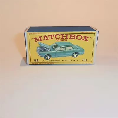 Matchbox Lesney 53c Ford Zodiac Sedan E Style Repro Box • $8.41