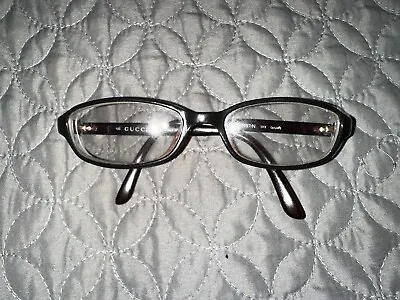 GUCCI VINTAGE Eyeglasses Frame Italy Optyl GG1197/N 3XX 50-16-125 Black/Red YK88 • $50