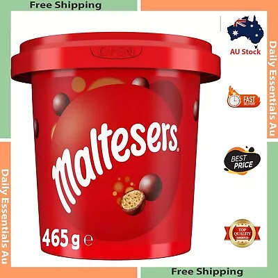 2X Maltesers Milk Chocolate Snack And Share Party Bucket 465g FREE SHIPPING AU • $35.55
