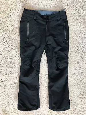 Volcom Snowboard Black Pants Boys Men XL Articulated Modern Mesh Lined Zippers • $54.99