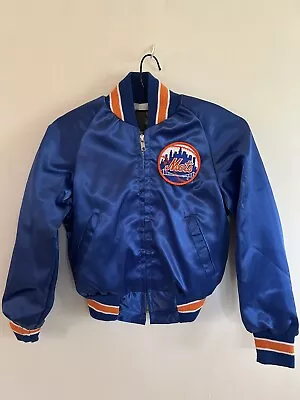 Vintage MLB New York Mets Satin Starter Jacket. Size 8 Children’s Old School • $45
