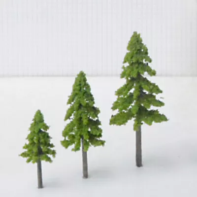 15PC Miniatures Pine HO/OO Scale Spring Landscape Plants Railway Scenery Model • $12.21